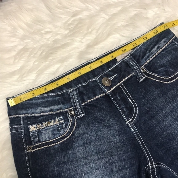 Red Camel Ripped Mid-Rise Dark Wash Skinny Jeans Size 9 - Picture 3 of 14